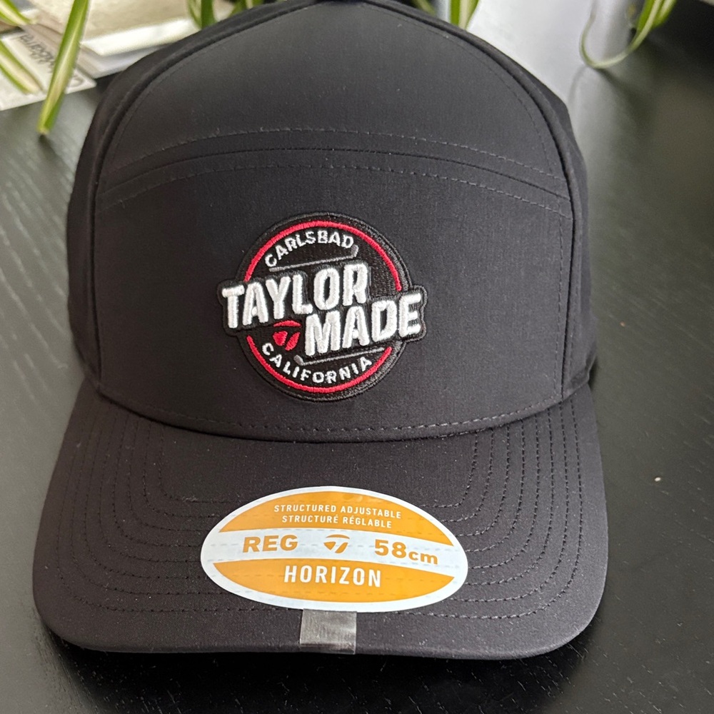 TaylorMade Black Cap with Red and White Logo